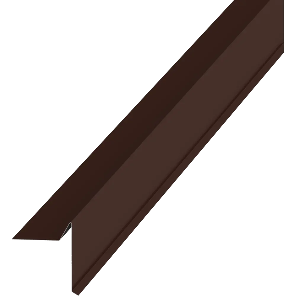 Планка ветровая для гибкой кровли 60x90 мм 2 м 0.4 мм RAL 8017 коричневый Santreyd STLM-2200723