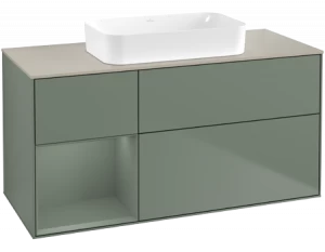 Villeroy&Boch Тумба под раковину Прямоугольная версия F703GMGM Finion Olive Matt Lacquer