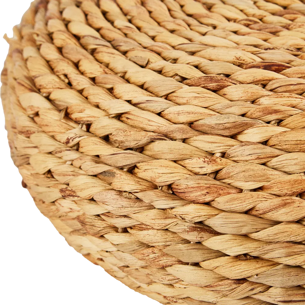 Пуф плетеный лен Atmosphera бежевый d55xh15 см STLM-2017892 - Вид №2