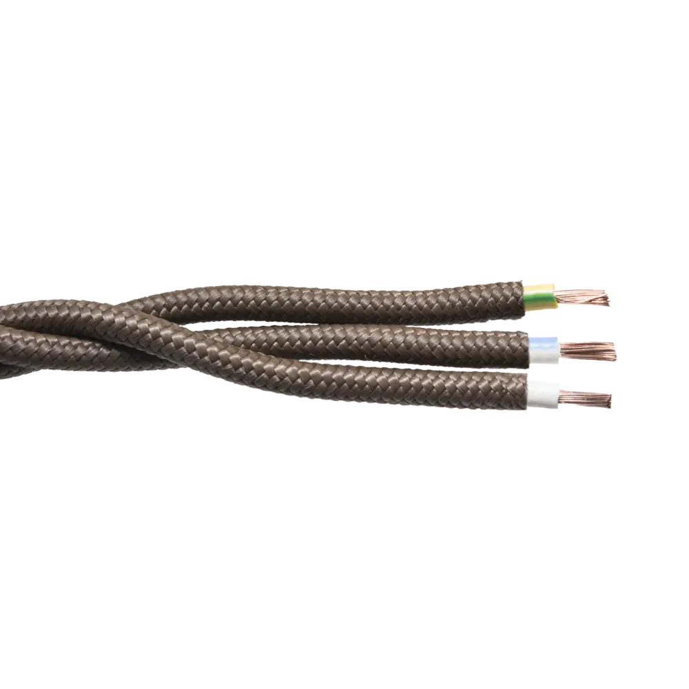 ELECTRALINE Ретро-кабель 3x1.5 коричневый для винтажных светильников 18837853 STLM-1112354 - Вид №1