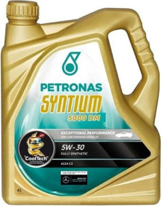 90626793 Моторное масло SYNTIUM 5000 DM синтетическое 4 л STLM-0313467 PETRONAS