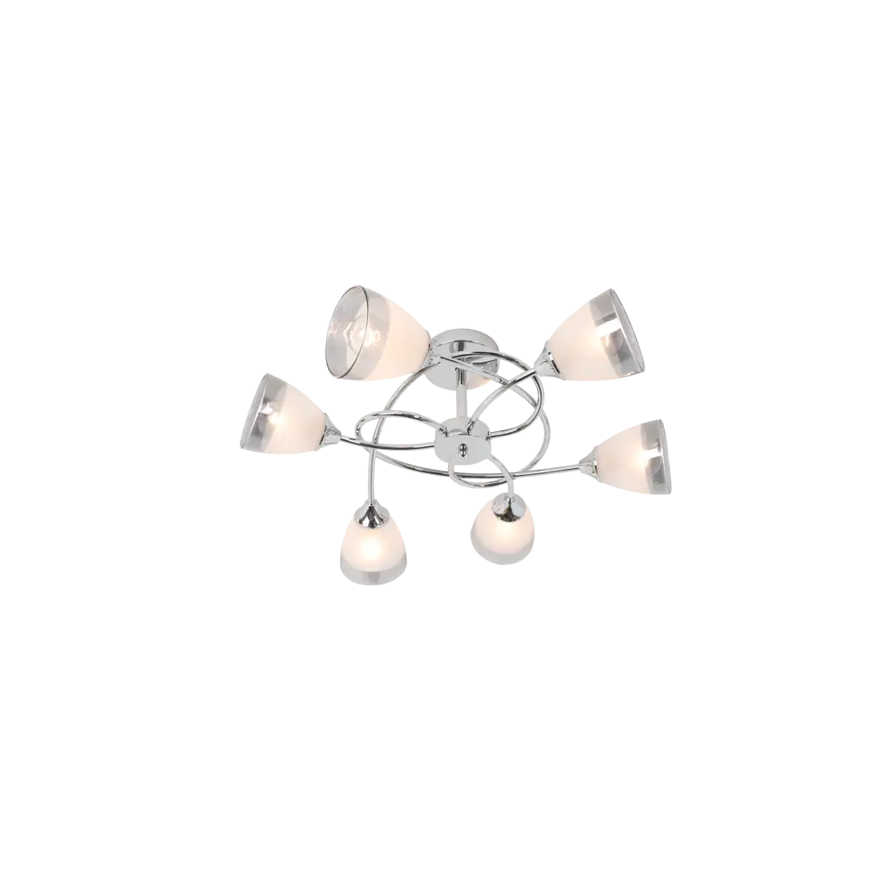 Люстра потолочная «Costa» 24000-6 6 ламп 18 м² цвет серебристый SCHAFFNER STLM-2075328