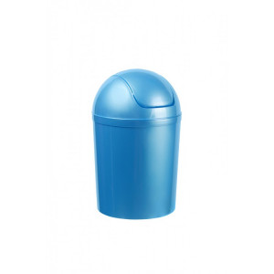 506-04 PLAFOR Мусорный бак пластиковый, с качающейся крышкой, объем 5 л. 15 л. 5 л. Синий