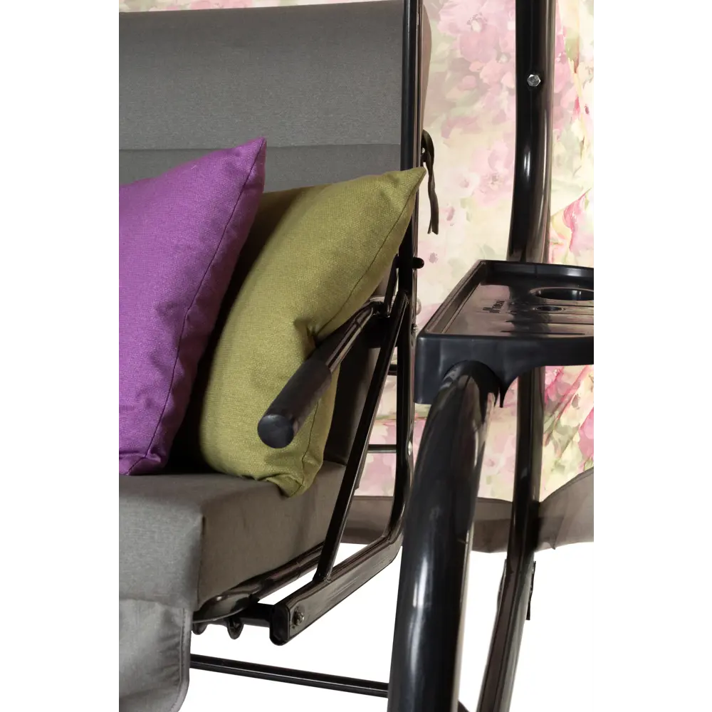 Качели садовые Элиз 3-х местные (до 280 кг) серый/ сиреневый Santreyd 1159 STLM-2062310 - Вид №2