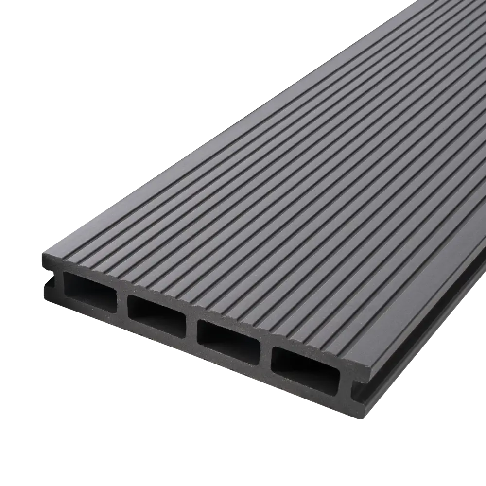 Террасная доска ДПК T-Decks цвет Серый 4000x150x25 мм двусторонний вельвет 0.6 м² STLM-2057427 - Вид №1