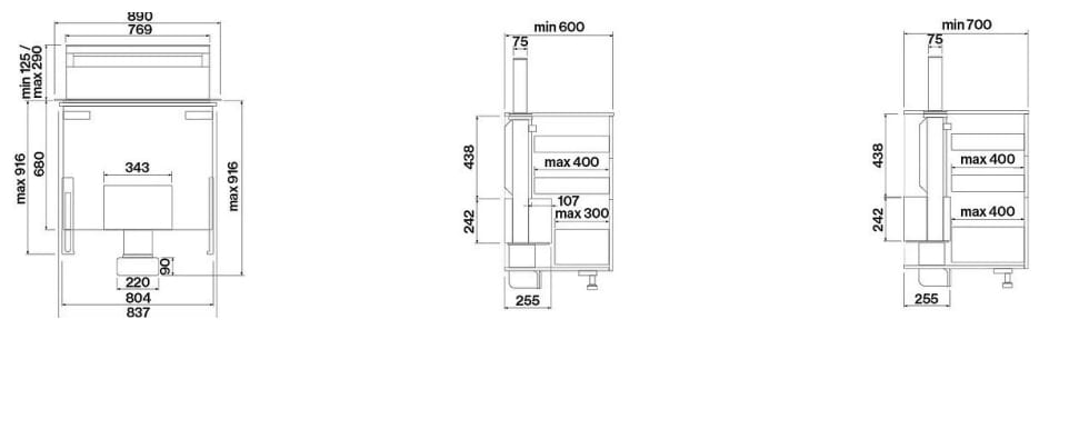 Вытяжка из алюминия и стекла Falmec дизайн ARCH-00044738 - Вид №2