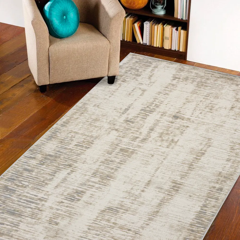 Ковер Santreyd Оптимист: уют и долговечность в бежевых тонах 150x230 см 89337739 STLM-1046981