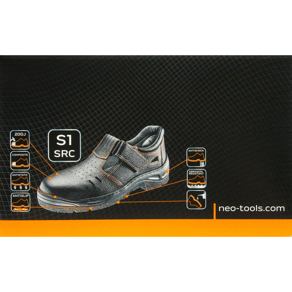 Сандалии рабочие Neo S1 SRA, кожаные, размер 43 Neò STLM-2073932 - Вид №3