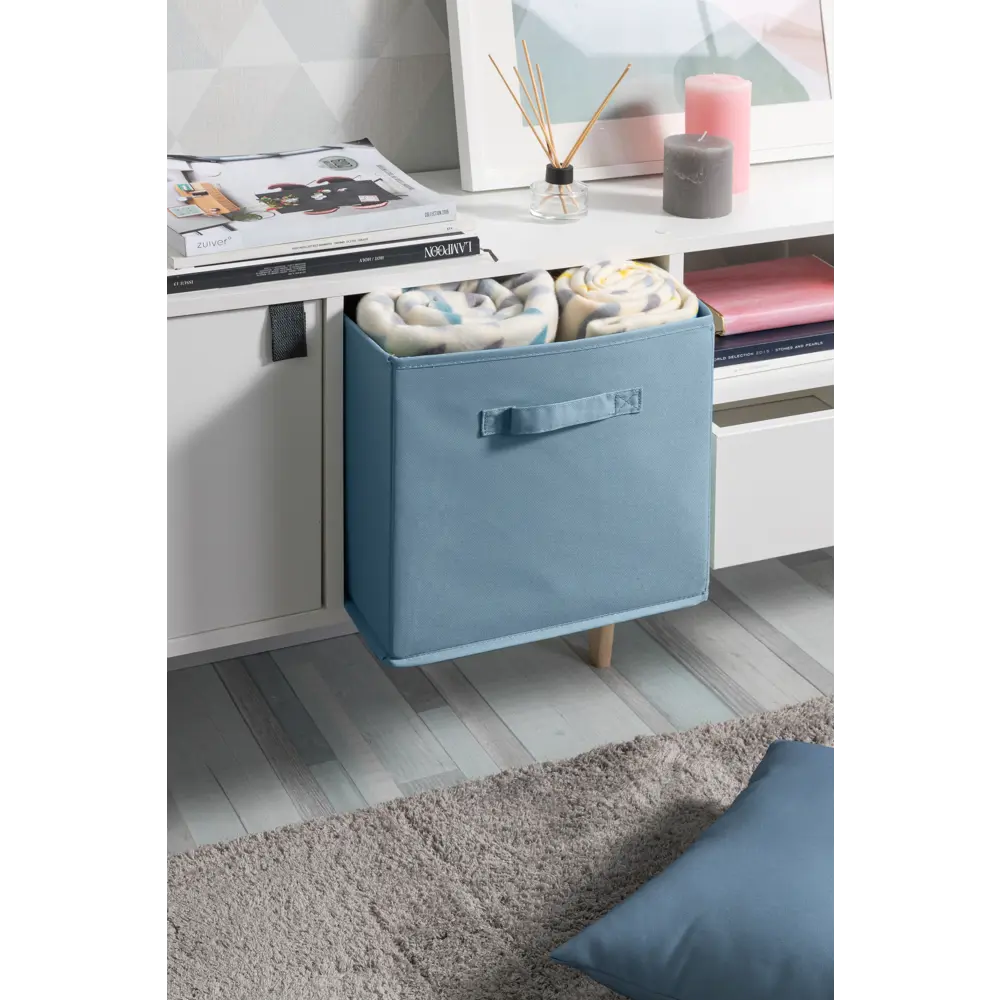 Короб Spaceo Fjord 31x31x31 см 29.7 л полиэстер цвет голубой Kub STLM-2137588 - Вид №3
