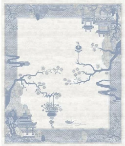 Tapis Rouge Прямоугольный коврик ручной работы Chinoiserie Tr1446
