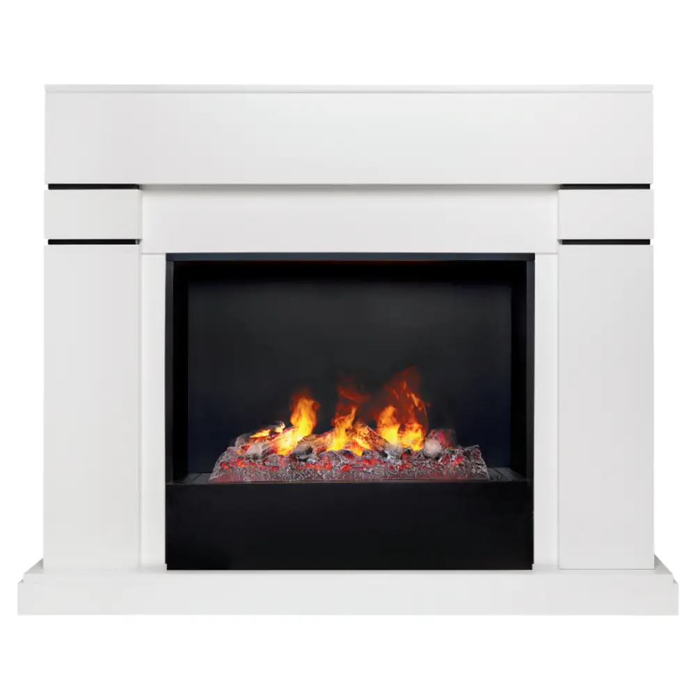 Каминокомплект Realflame Lindelse 26 WT с очагом Cronus (CSTS63) 250Вт белый