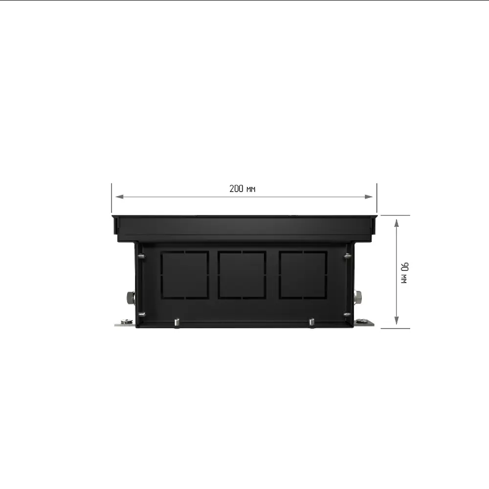 Внутрипольный конвектор Royal Thermo Atrium 1400x200x90 мм боковое подключение 1 теплообменник с решеткой STLM-2078431 - Вид №6