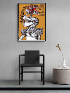 93721741 Постер Просто Постер Рыцарь с перьями 40x50 в подарочном тубусе STLM-0555949 ПРОСТОПОСТЕР