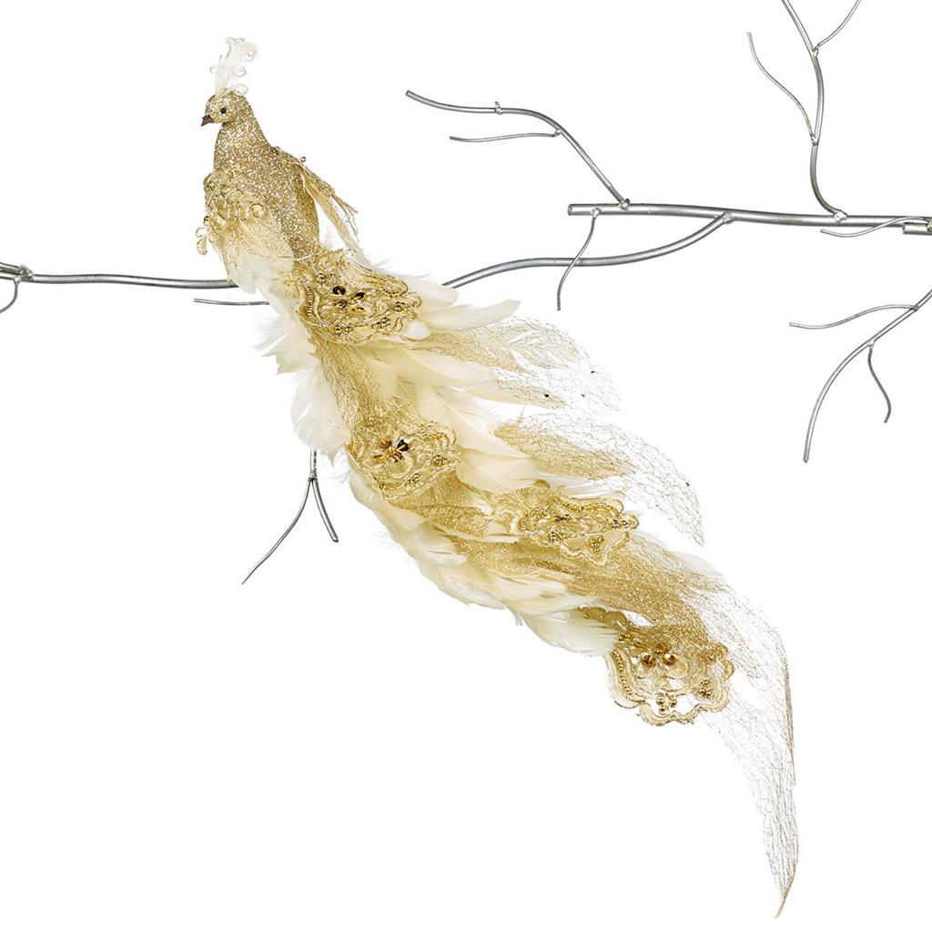 MC 40001 Кружевной павлин на клипсе 56 см GOODWILL Santreyd 