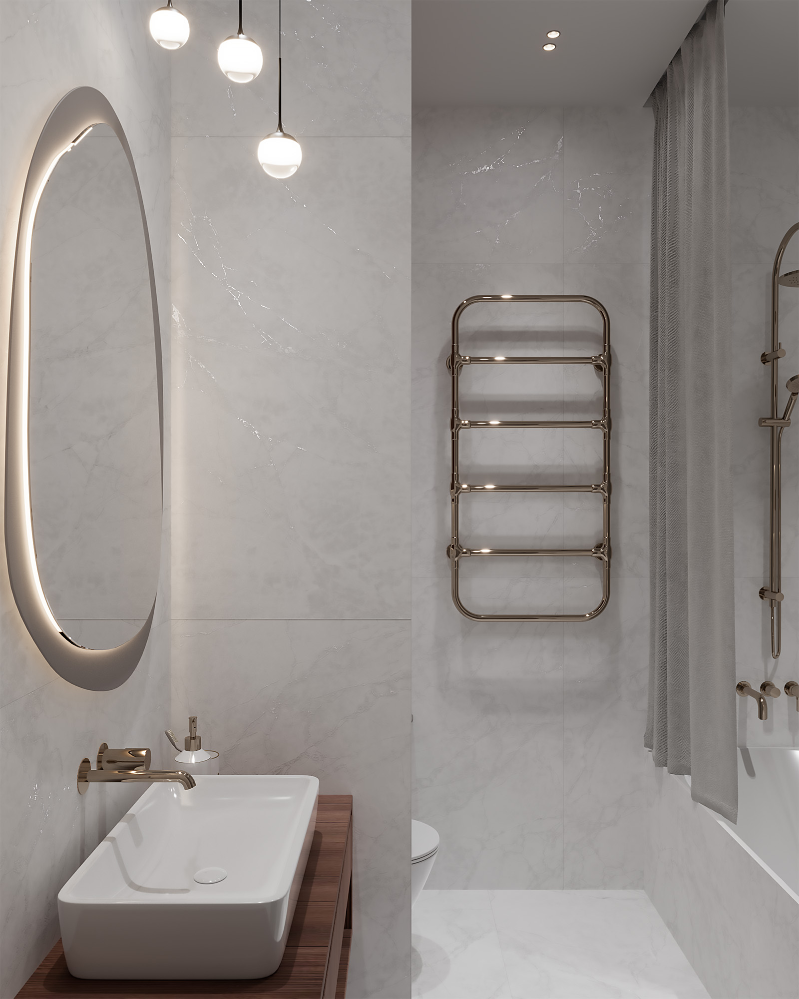 Керамогранит ARCTIC WHITE 60х120 Arcadia Ceramica CR4007-A - Вид №1