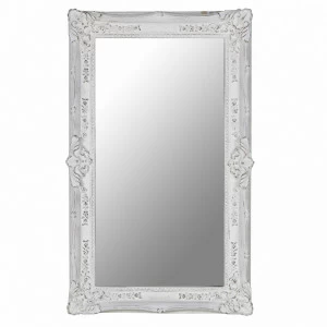 Зеркало прямоугольное настенное белое "Ла-Манш" Distressed Chalk White LOUVRE HOME НАСТЕННОЕ ЗЕРКАЛО 040433 Белый