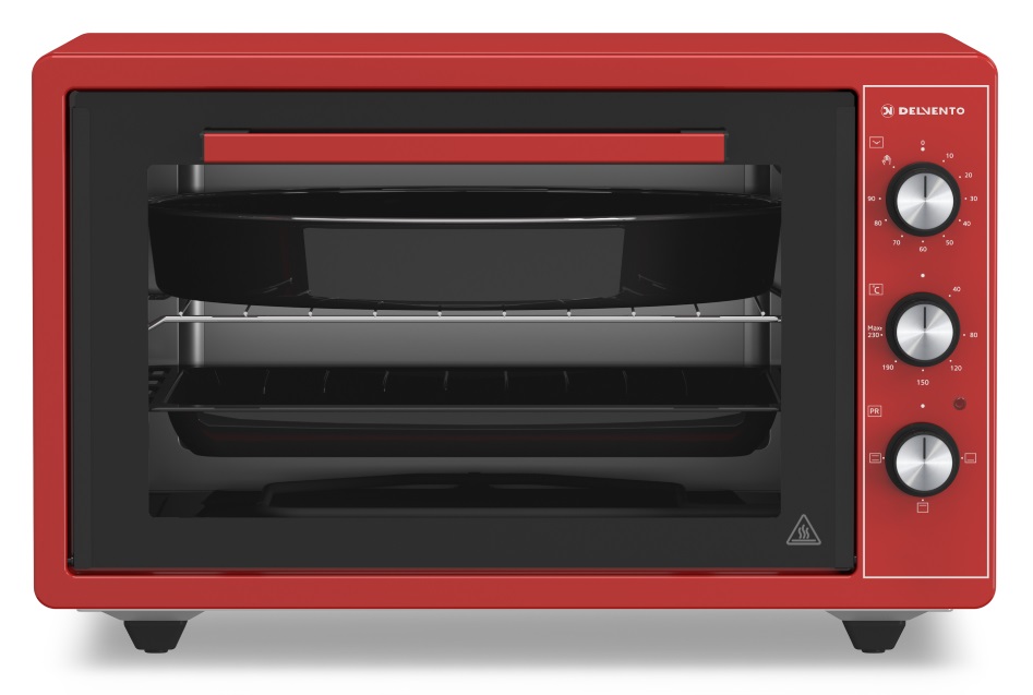 9057881 Мини-печь Delvento D4407 красный STDN-0006604