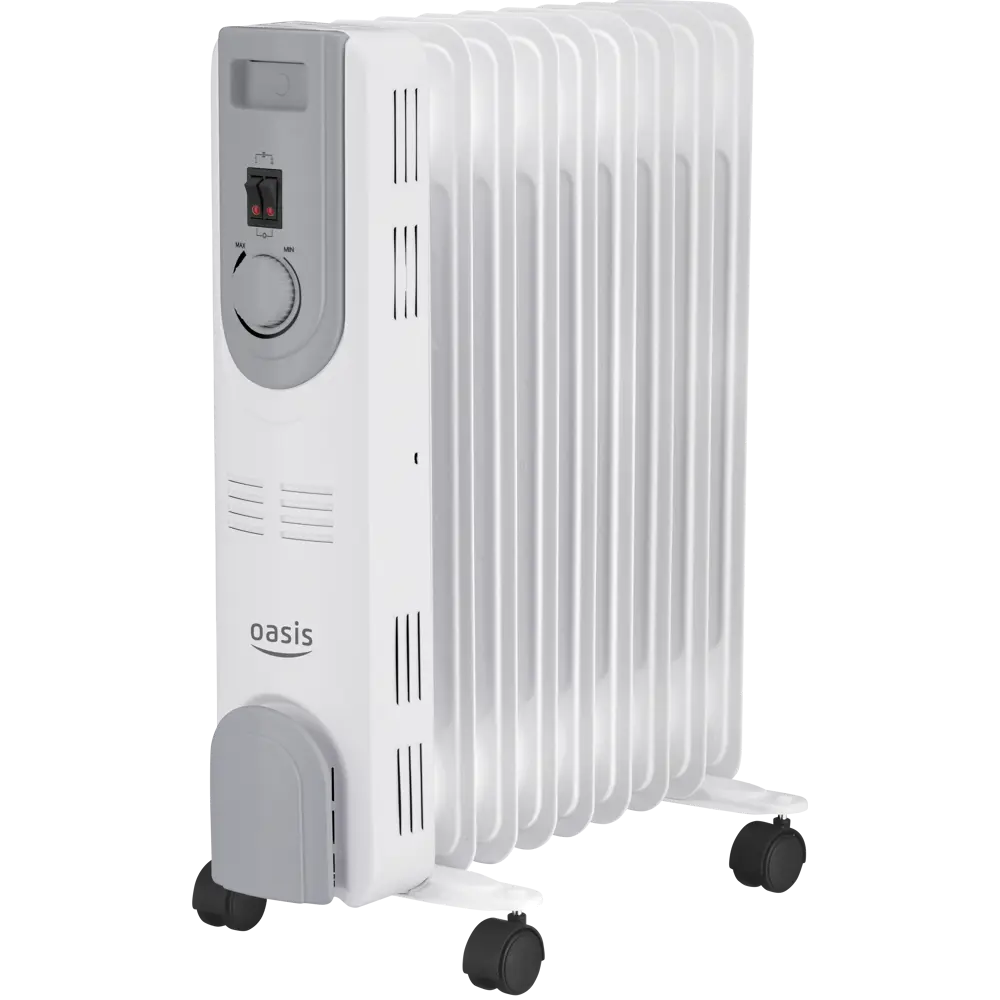 Обогреватель масляный Oasis OS-20 с механическим термостатом, 2000 Вт, 9 секций STLM-2057755