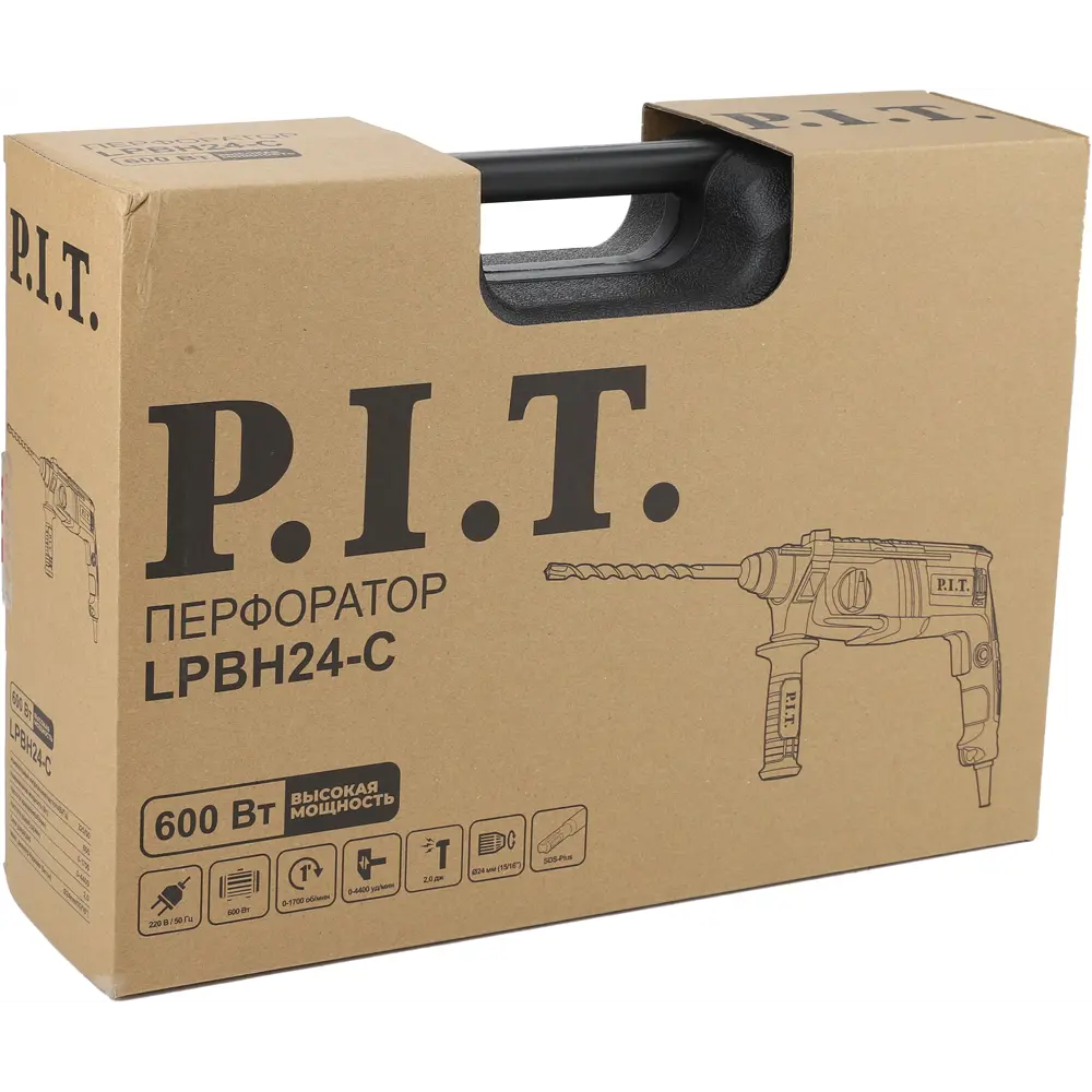 Перфоратор сетевой SDS-plus P.I.T. LPBH24-C, 600 Вт, 2 Дж STLM-2093662 - Вид №24