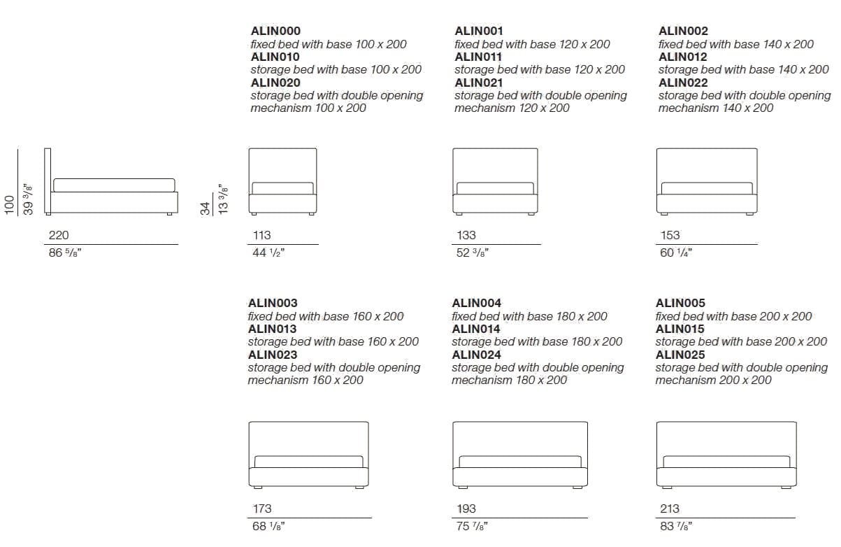 Двуспальная кровать для хранения ткани BODEMA NEW ALICANTE ARCH-00124251 - Вид №3