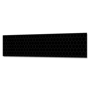 STLM-0253516 Стеновая панель Черный гексагон 300x60x0.15 см ПВХ цвет разноцветный 90498611 ФАРТУКОФФ