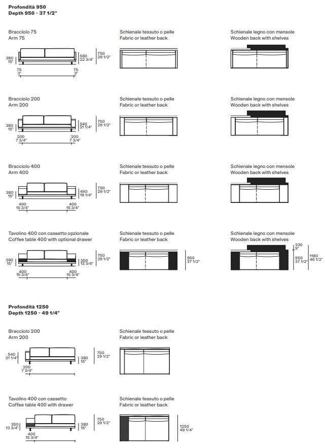 Угловой диван из ткани Poliform ARCH-00101016 - Вид №4
