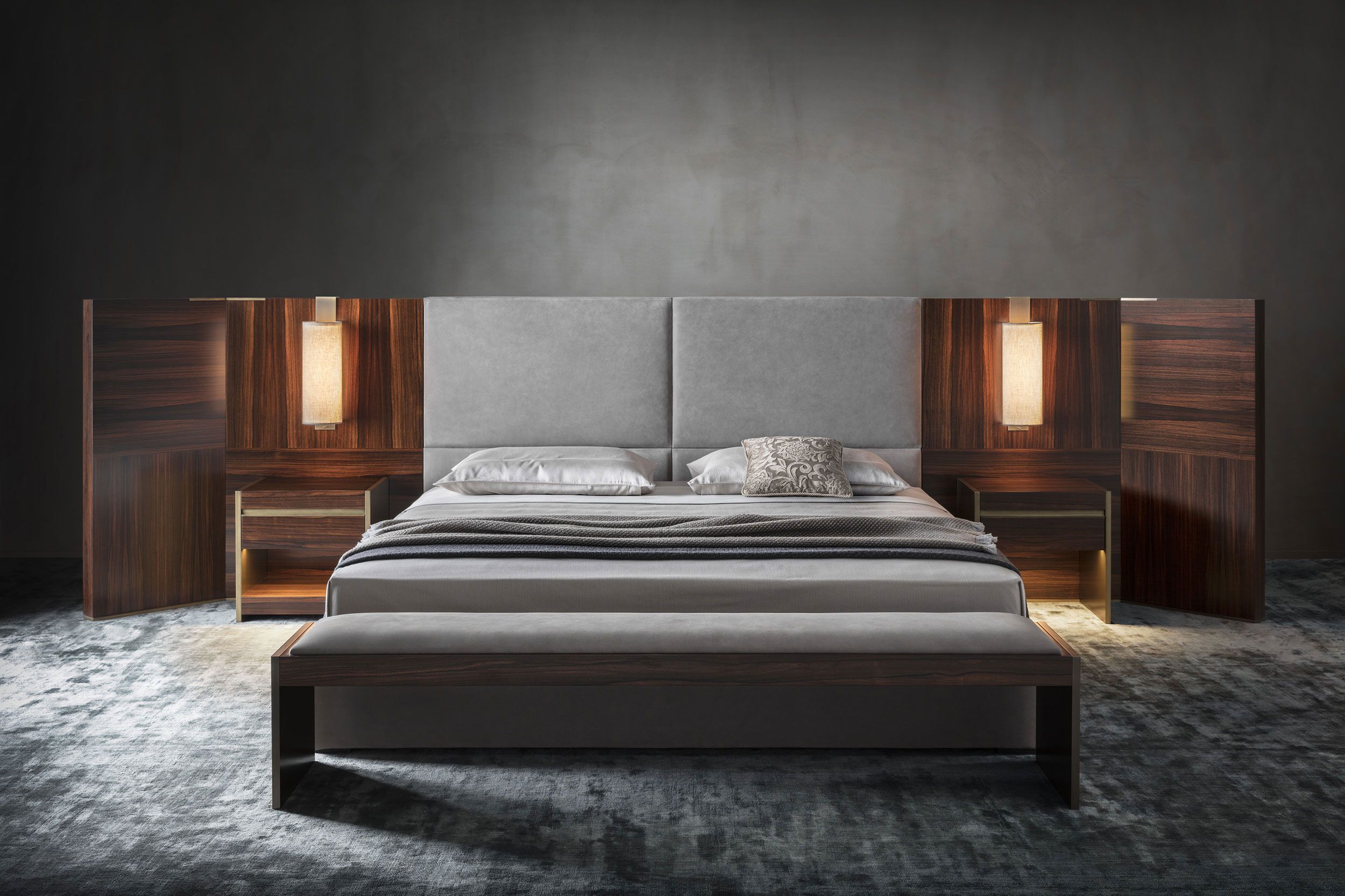 Прямоугольная тумбочка из эвкалипта с ящиками OAK Metronome ARCH-00022465 - Вид №2