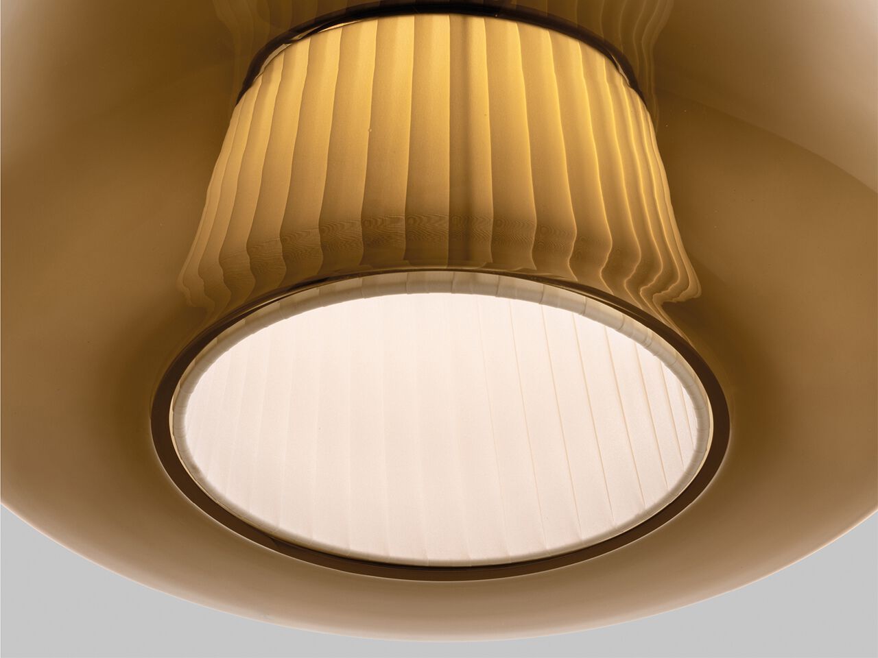 Выдувное стекло светодиодный подвесной светильник Vetreria Vistosi плиссе ARCH-00065405 - Вид №6