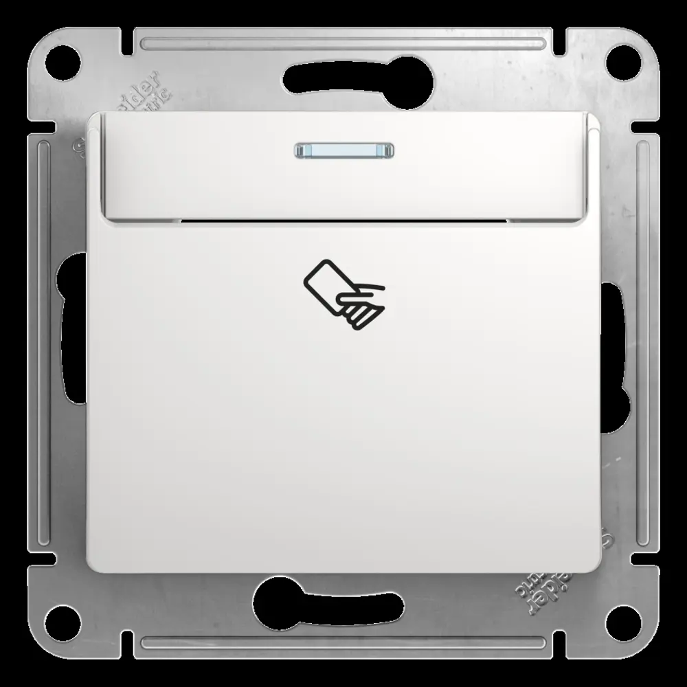 Выключатель карточный встраиваемый Systeme Electric Glossa 1 клавиша цвет белый STLM-2109620