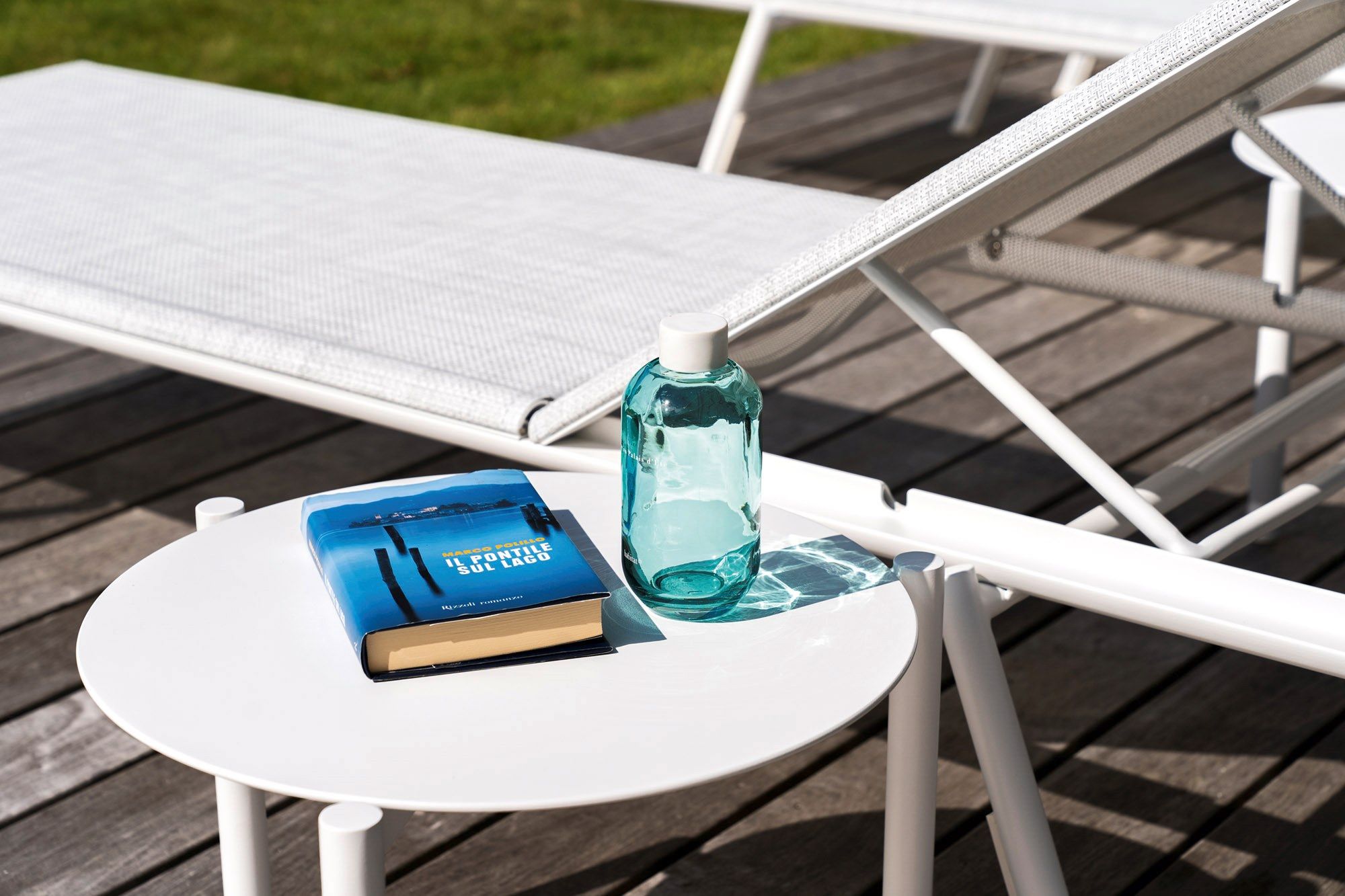 Круглый алюминиевый журнальный столик с порошковым покрытием Varaschin ARCH-00009841 - Вид №2