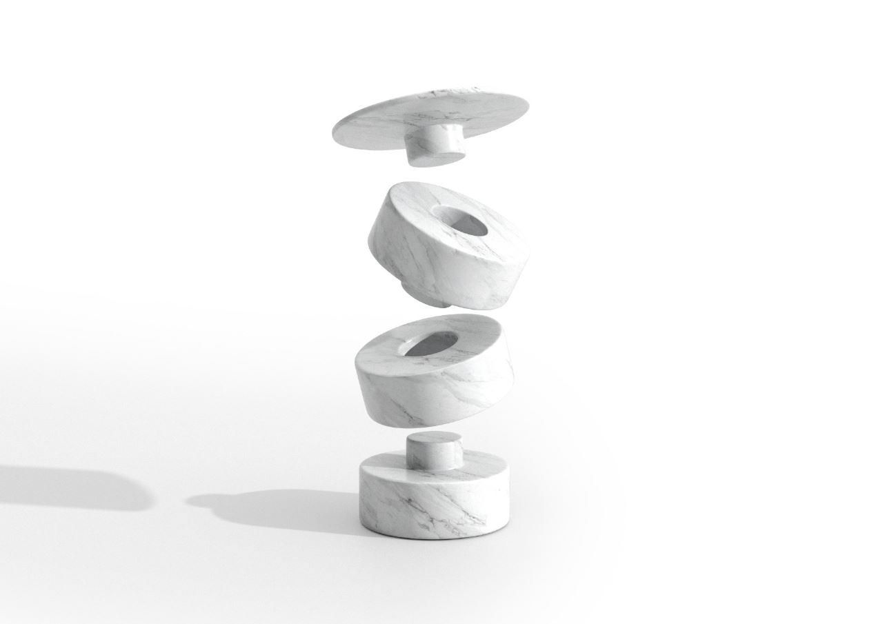 Мраморный журнальный столик Enne LUNA ARCH-00039682 - Вид №8