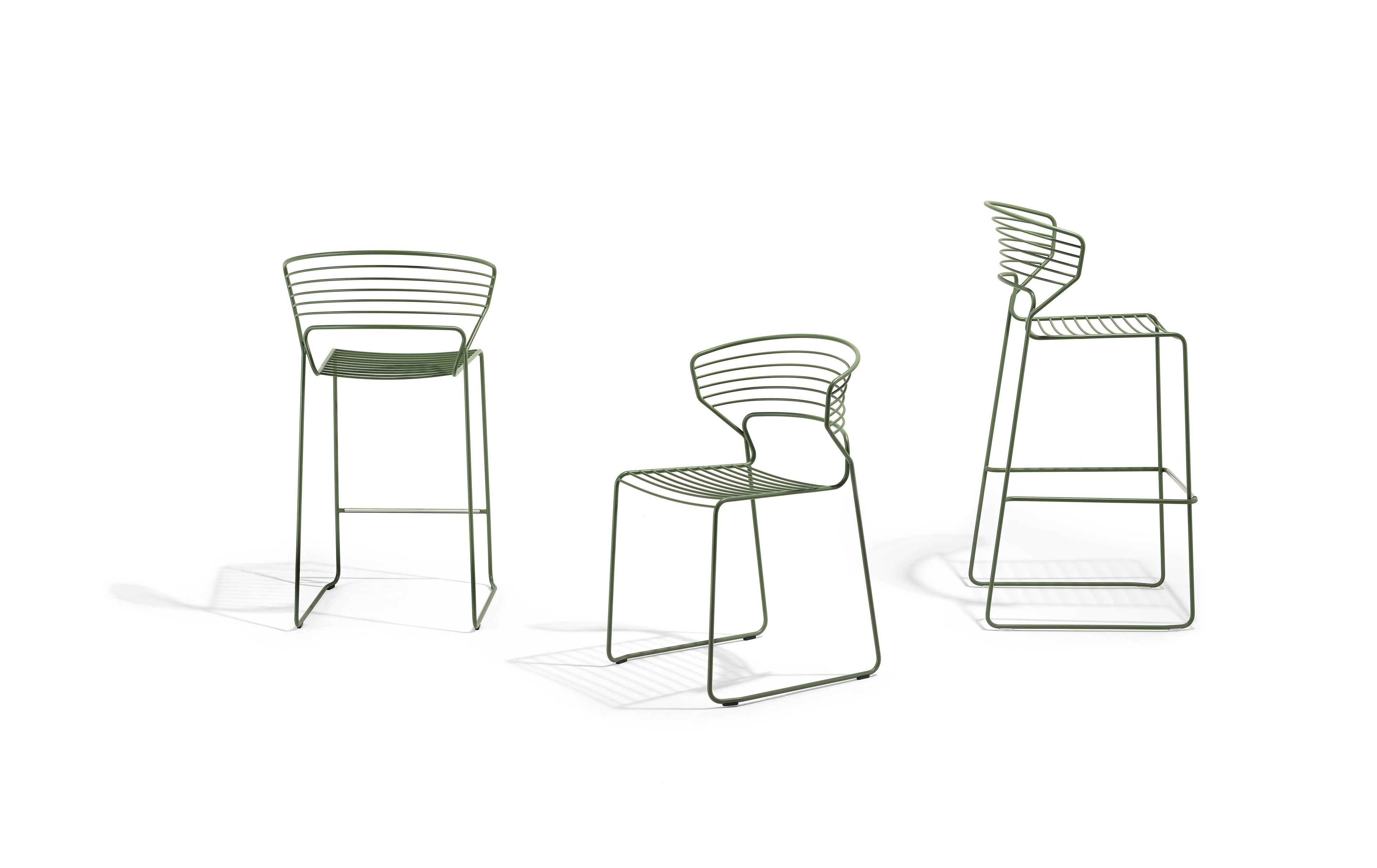 Штабелируемый стальной стул Desalto Koki Wire ARCH-00022153 - Вид №10