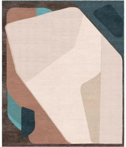 Tapis Rouge Прямоугольный коврик ручной работы из шерсти и шелка Abstraction Tr1766