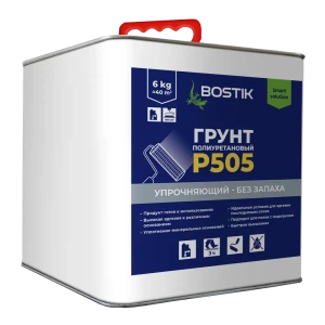 Грунт полиуретановый Bostik P505 упрочняющий без запаха 6кг