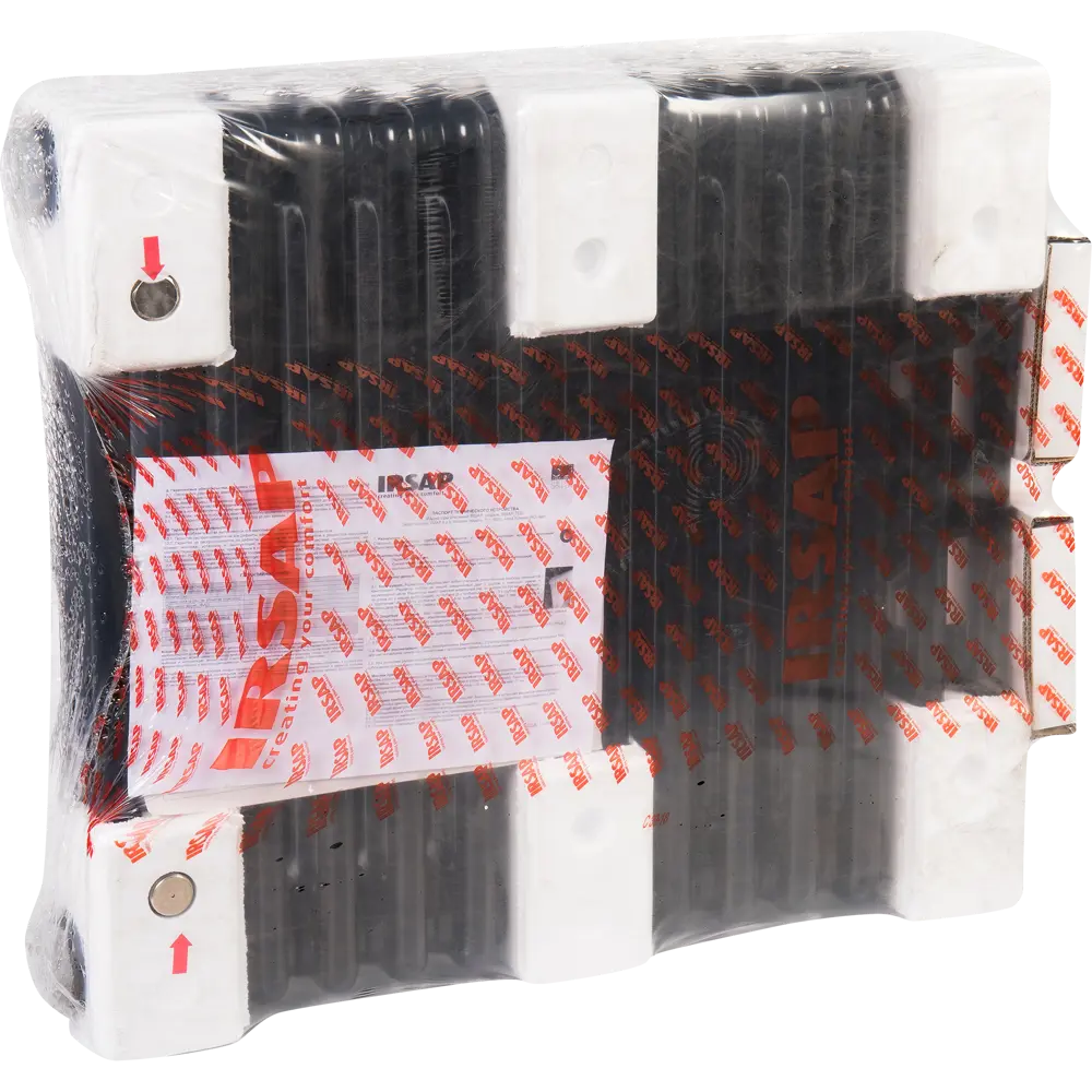 Радиатор трубчатый Irsap Tesi RT305651410A430 500/100 14 секций боковое подключение сталь черный STLM-2059101 - Вид №5