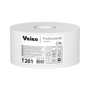 Т201 Veiro Туалетная бумага в рулонах Veiro Professional Comfort Т201 Q2 12 рулонов по 200 м