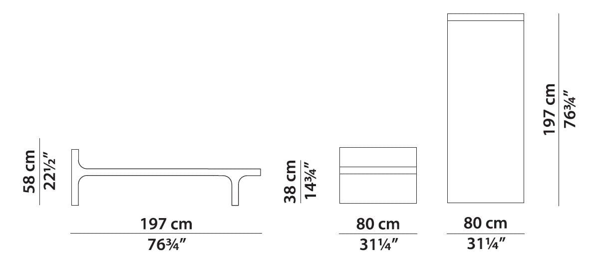 Садовая кровать Polimex® с подголовником Baxter Дхарма ARCH-00100921 - Вид №5