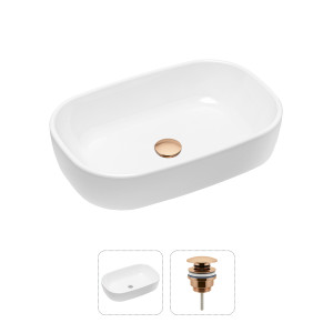 90760107 Раковина накладная 21520795 54см, с донным клапаном Bathroom Sink STLM-0371667 LAVINIA BOHO