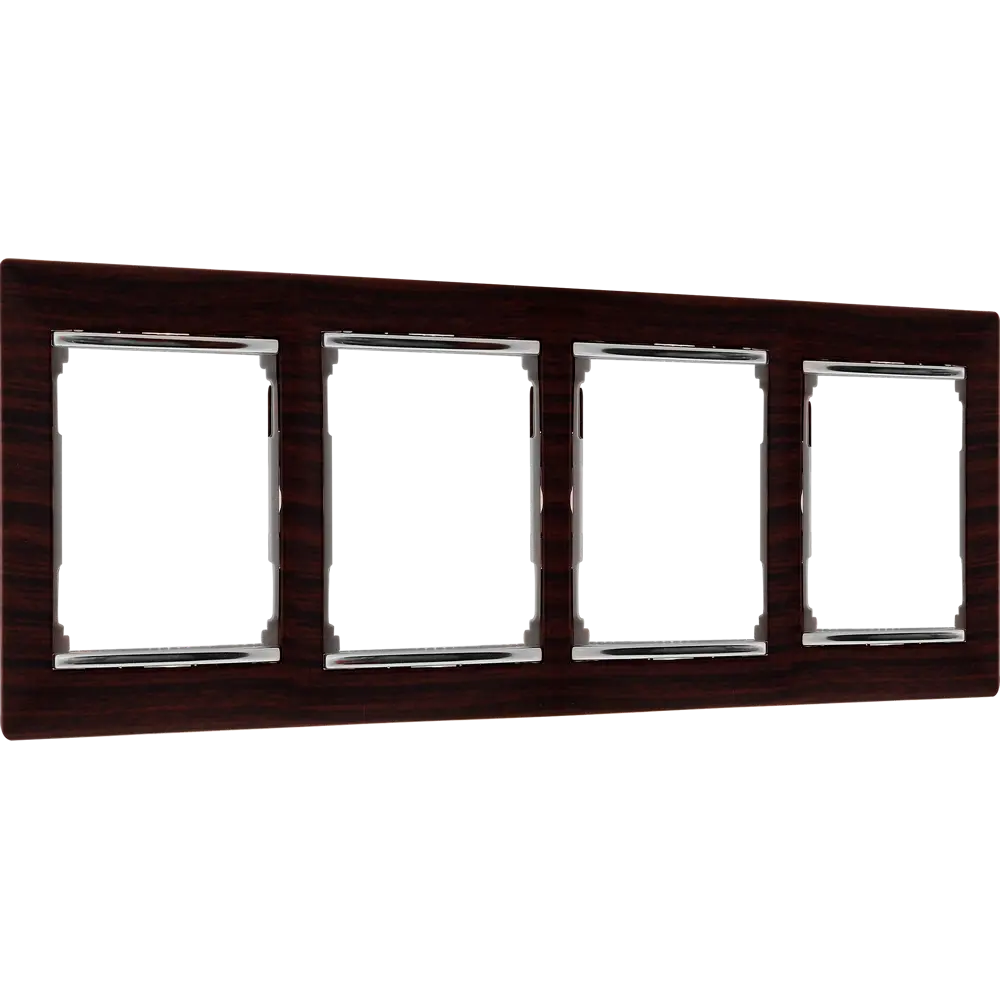 Рамка Legrand Valena Classic в стиле тёмное дерево с хромированным акцентом 13362932 STLM-0003065 - Вид №1
