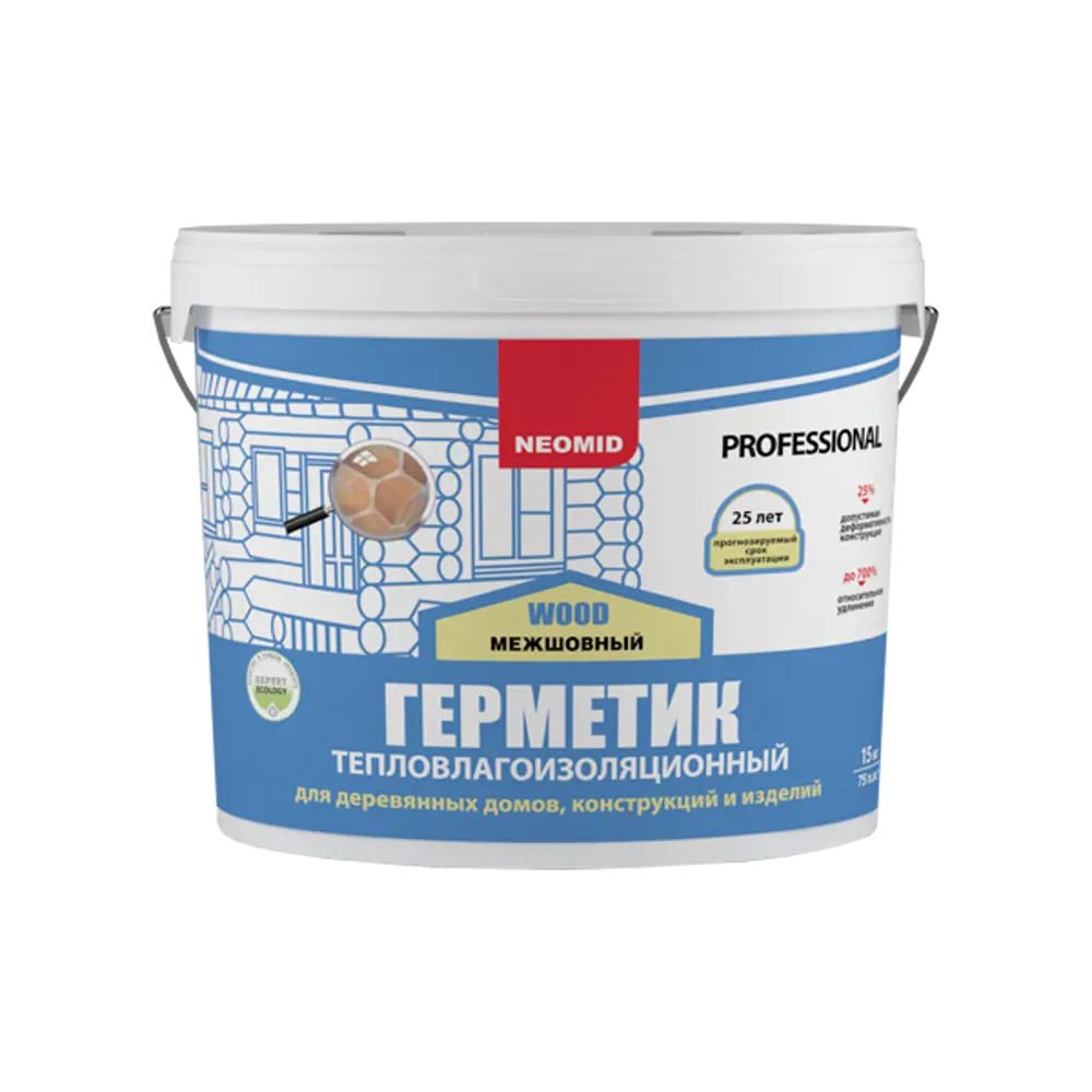 90563847 Герметик строительный Neomid Wood Professional белый 15 кг STLM-0284715