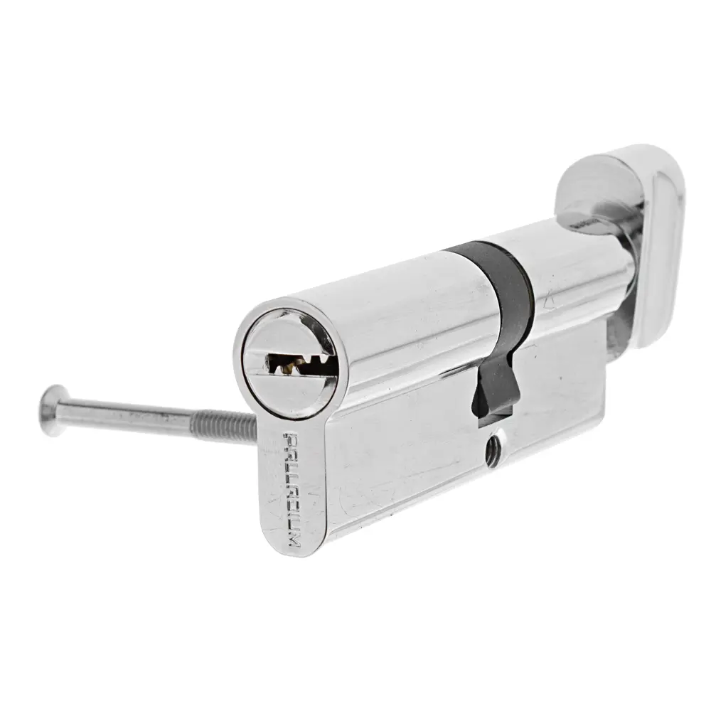 Цилиндр ключ/вертушка 40x40 хром, 2J07 80 CP PALLADIUM STLM-2050785