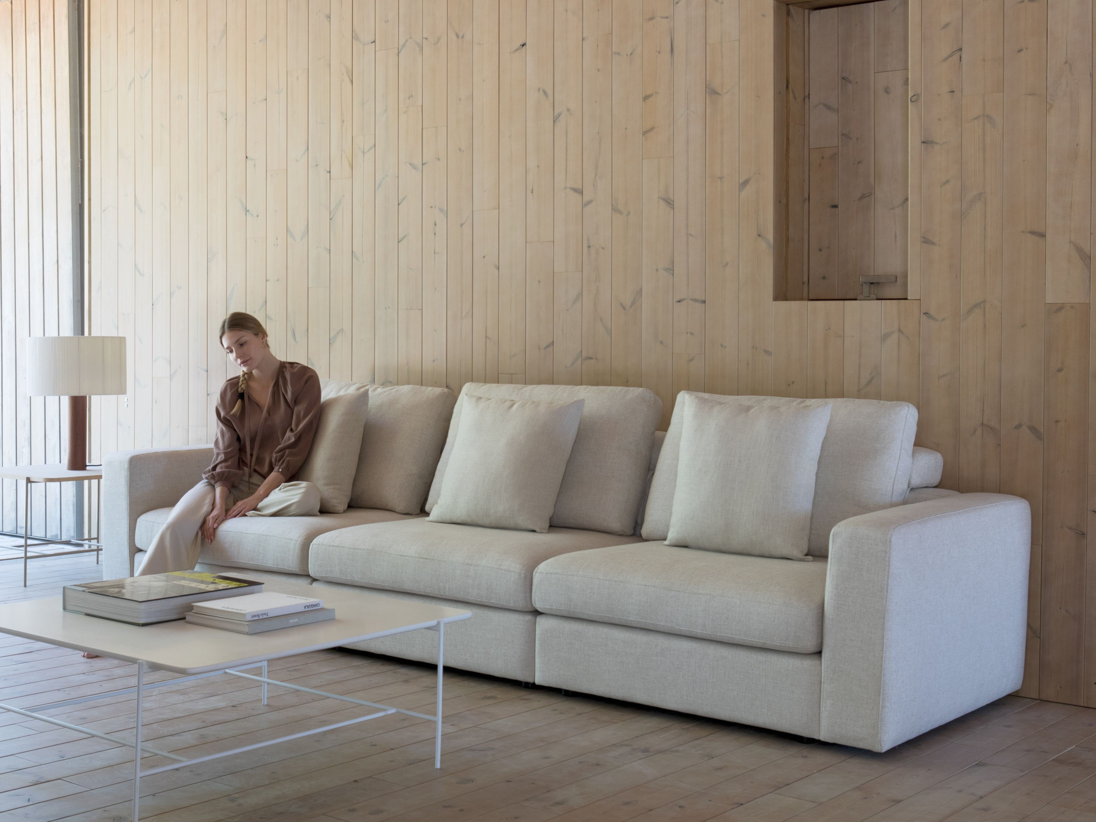 3-местный тканевый диван Lebom LOMBARD ARCH-00141746