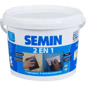 Шпаклёвка 2в1 Semin 4 кг