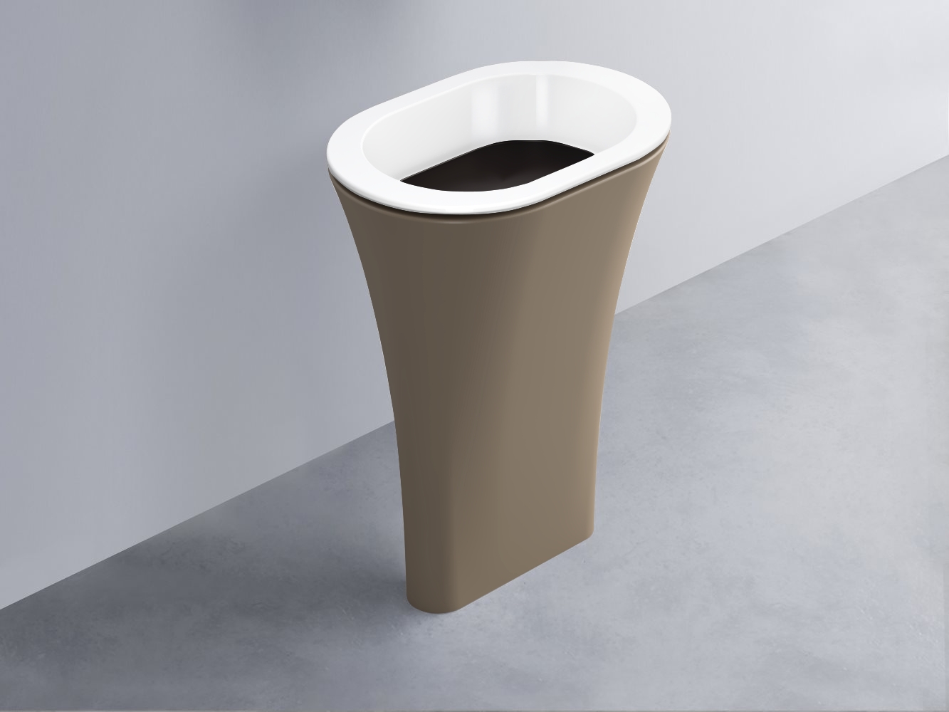 AMLA65-BL+AMPILO-LV+AMCOLO-AN Раковина Amedeo Ovale отдельностоящая cielo Enjoy + Amedeo Ceramica Cielo