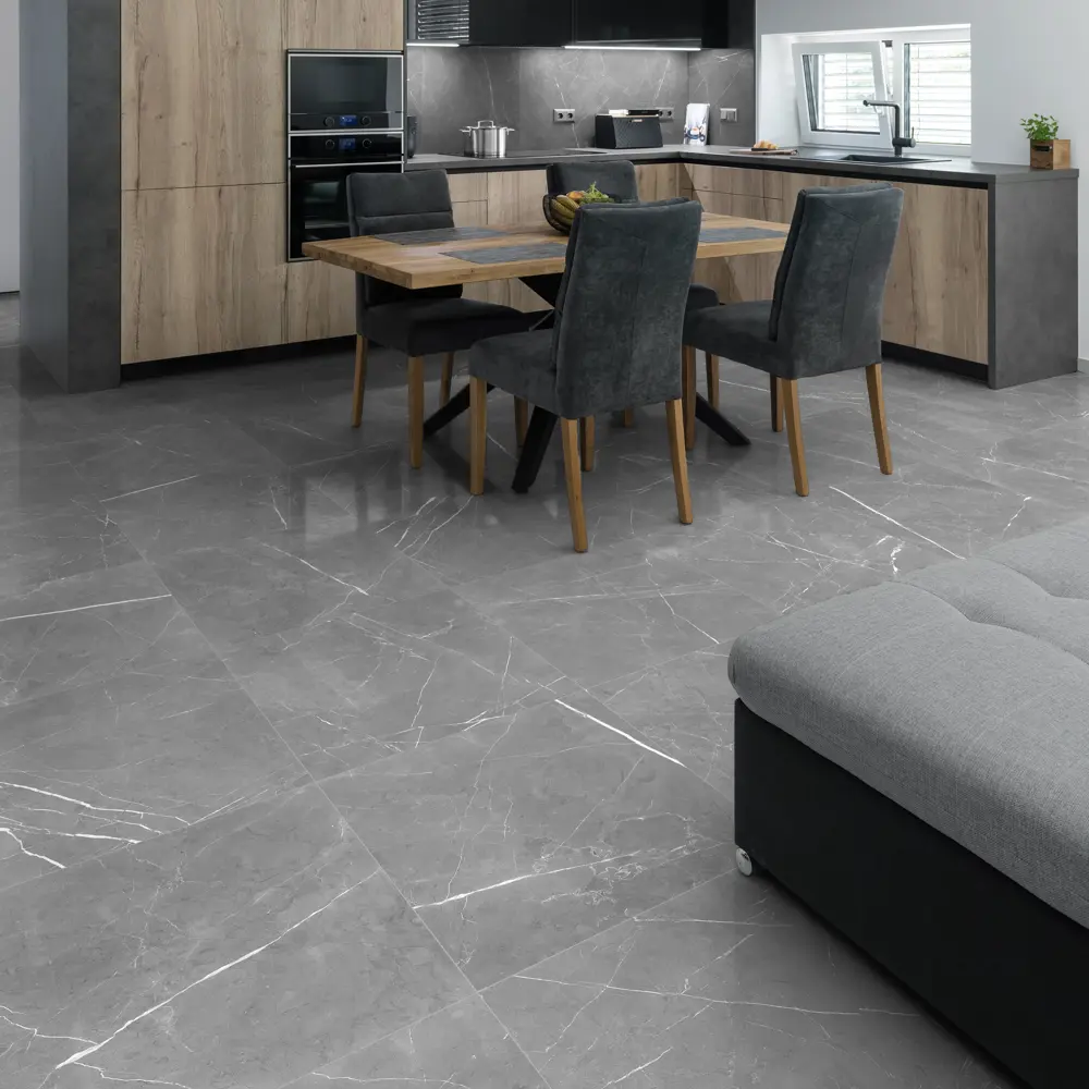 Глазурованный керамогранит Global Tile Encanto_GT 60x60 см 1.44 м² лаппатированный цвет серый 89456549 STLM-2117437
