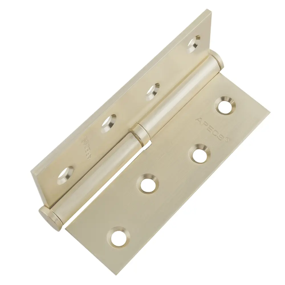 Петля правая Apecs 100x70x3 мм сталь цвет матовое золото STLM-2066846 - Вид №1