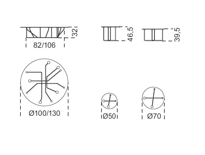 Кристалл круглый низкий журнальный столик Gallotti&Radice CONNECTION ARCH-00053102 - Вид №2
