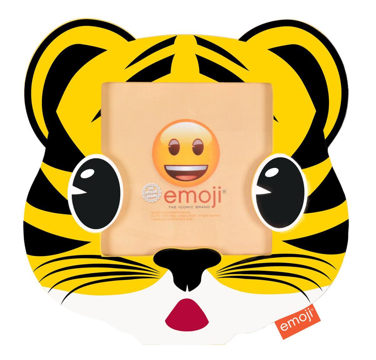 Б0037346 Фоторамка PI09823 Ф/рамка 10*10cm Emoji tiger, пластик (6/768) Innova