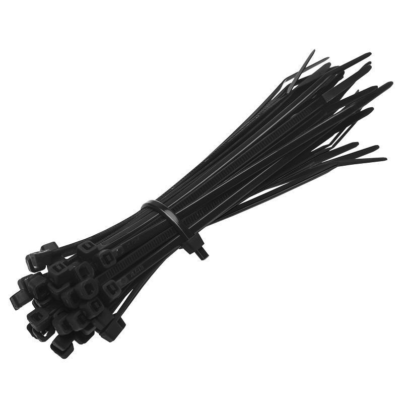 90429554 Хомут кабельный нейлон 150x2.5 мм черная 100 шт. STLM-0223234 DUWI