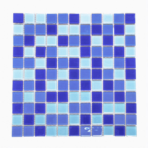 90866269 Декоративная мозайка C9031 30х30см цвет Синий Crystal Glass STLM-0415528 КЕРАМОГРАД